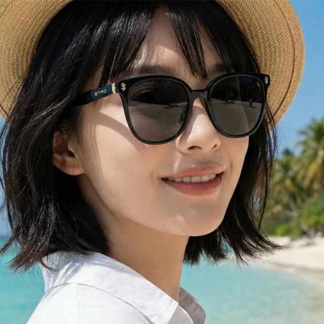 Etro Black Asian Fit Unisex Sunglasses ETRO 0101FSK 807IR
