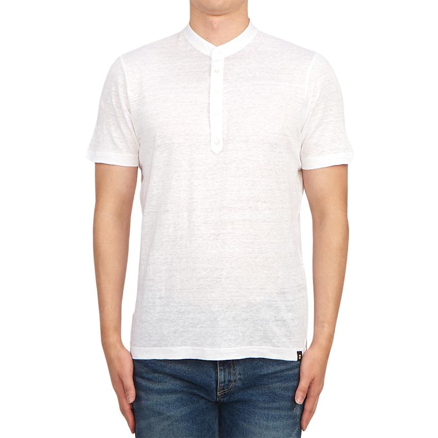 LARDINI Men’s Short Sleeve T-Shirt White Cotton Tee