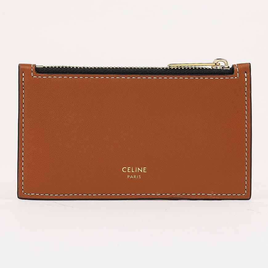 CELINE Men’s Compact Zip Card Holder Wallet