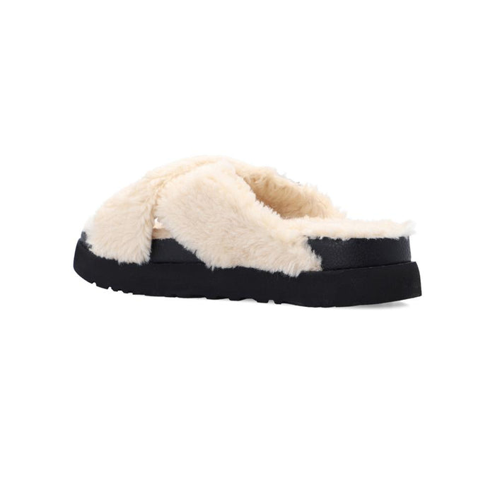 Ugg Fuzz Sugar Fur Slippers Natural Black Women’s