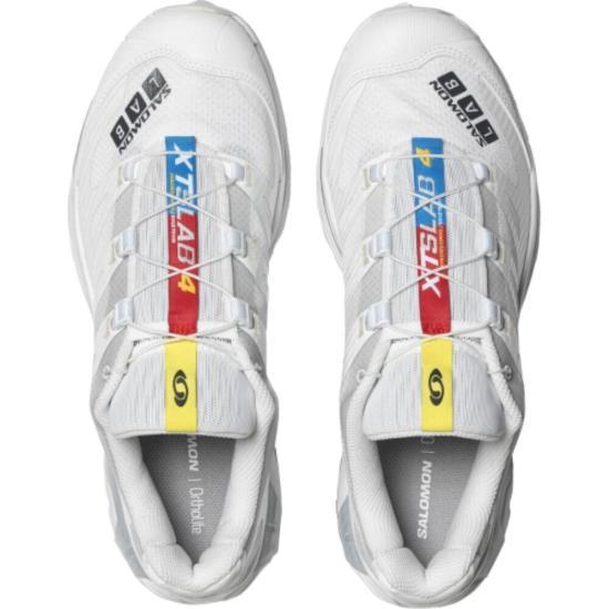 SALOMON Gray Mesh Lace-Up Sneakers for Men S250109 SX499