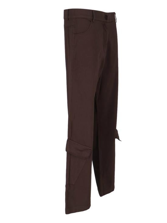 gimaguas Brown Straight Classic Pants IRINA Trousers