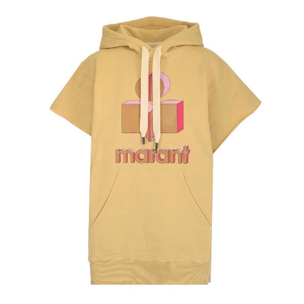 Isabel Marant Milesy Short-Sleeve Hooded T-Shirt White