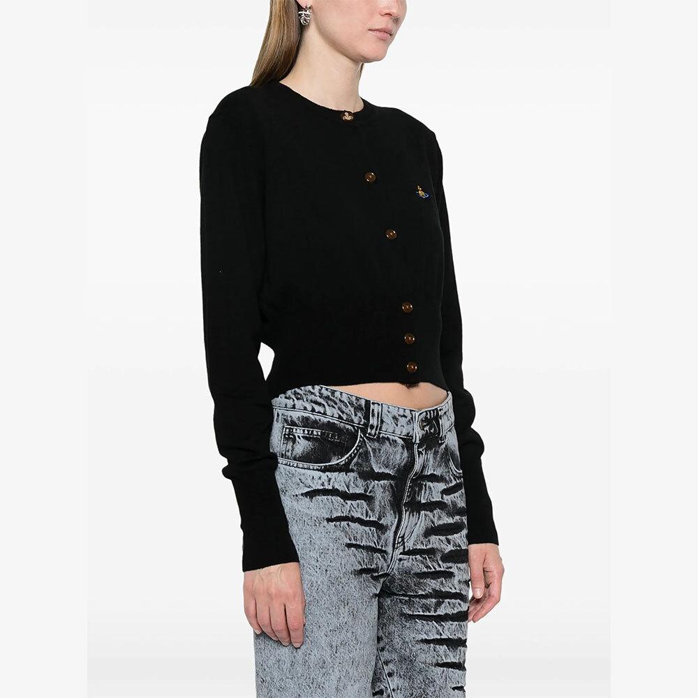 Vivienne Westwood Bea Cropped Cardigan Women’s Black Knit
