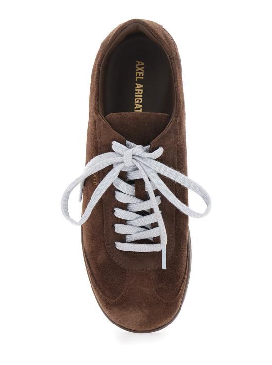 AXEL ARIGATO Brown Leather Sneakers with Dark Gum Sole