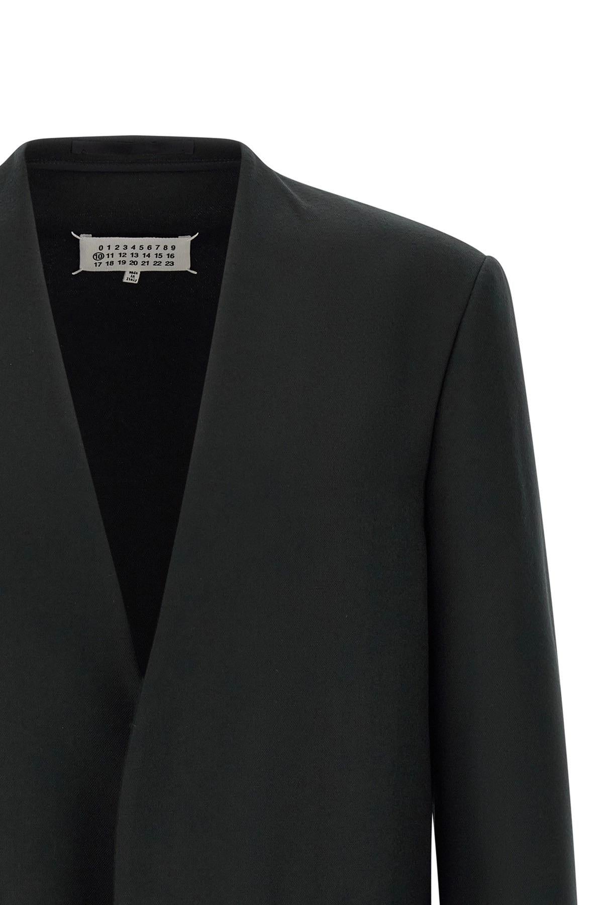 Maison Margiela Black Wool Suit Jacket