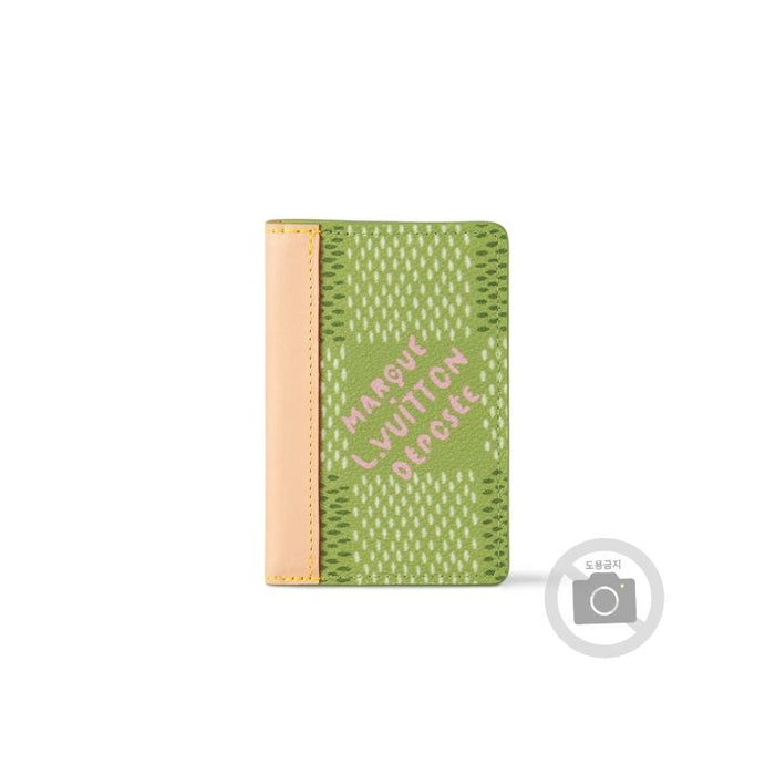 Louis Vuitton Tyler Collab Green Golf Coated Organizer Card Holder