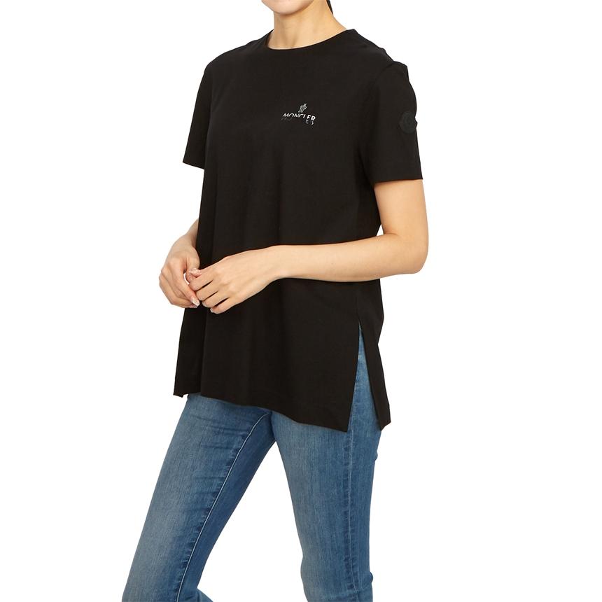 Moncler Women’s Short Sleeve T-Shirt Black Cotton