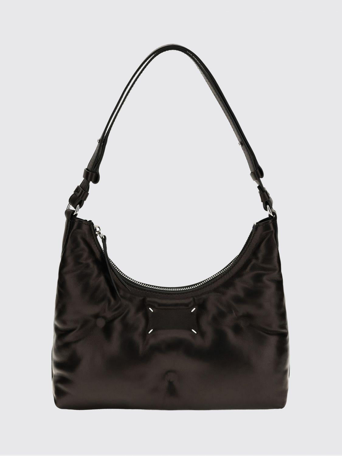 Maison Margiela Black Leather Shoulder Bag