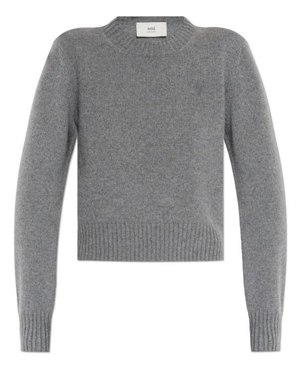 AMI Cashmere Ami de Coeur Crewneck Sweater