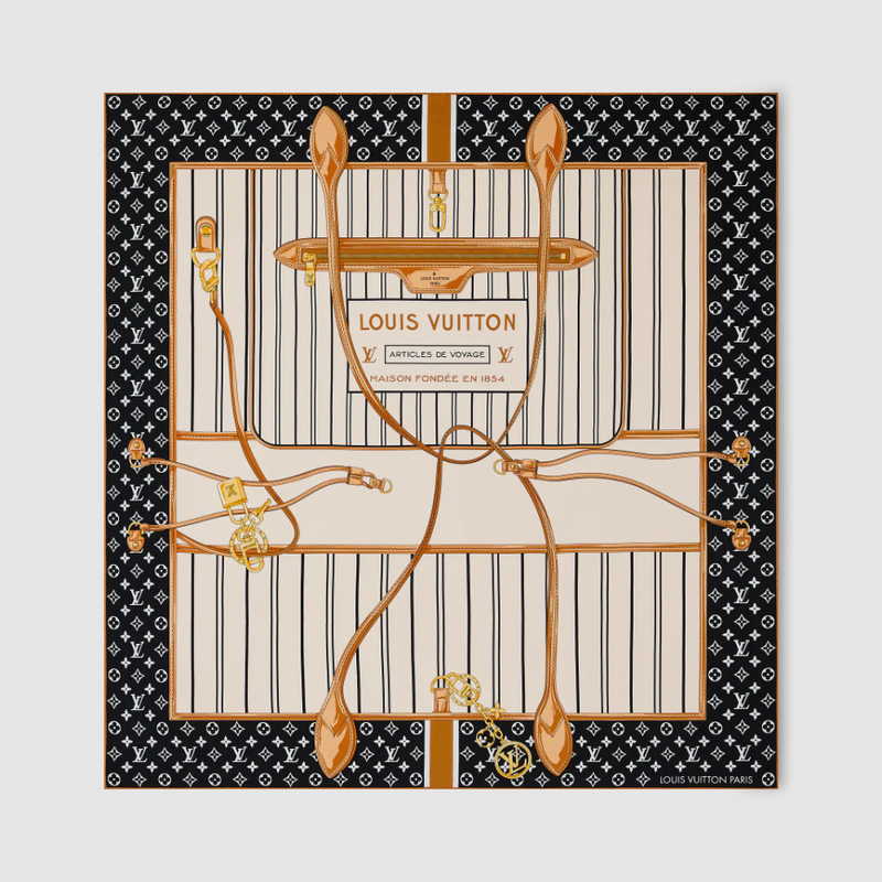 Louis Vuitton Monogram My Neverfull Square Scarf 90