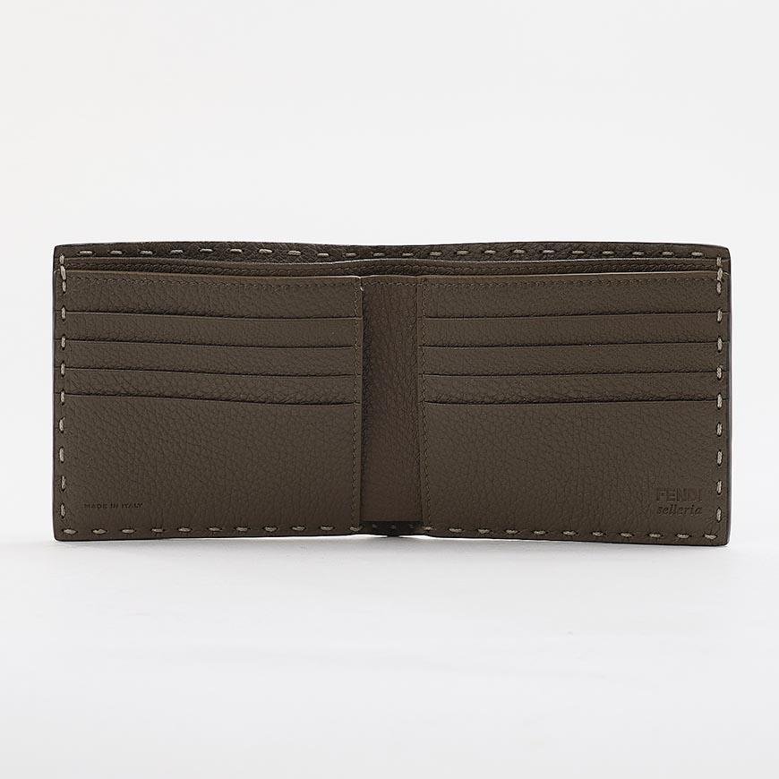 FENDI Selleria Leather Bifold Wallet for Men