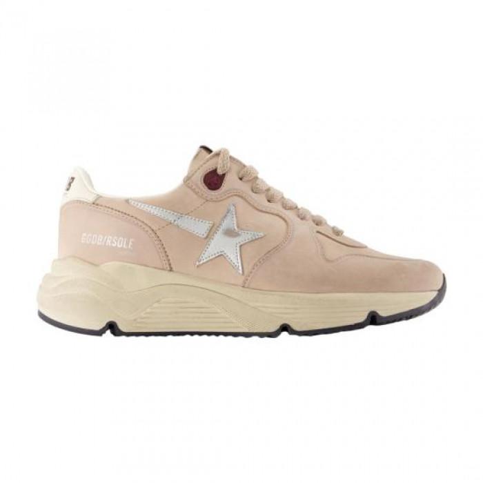 GOLDEN GOOSE Running Sole Leather Star Low-Top Sneakers White