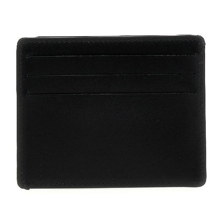Maison Margiela Stitch Logo Leather Card Holder Black