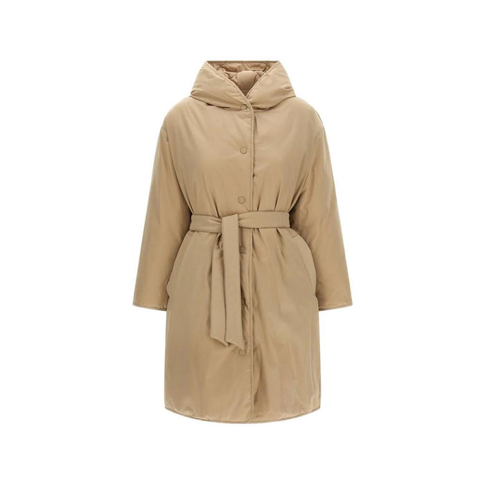 Max Mara Reversible Belted Puffer Jacket Beige 252549 6042 001