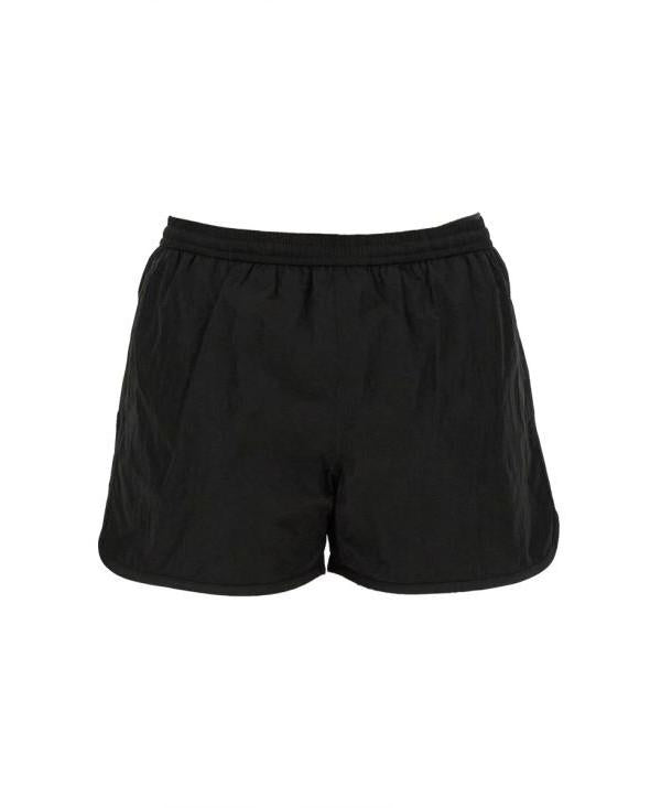 AMI Solid Black Swim Shorts