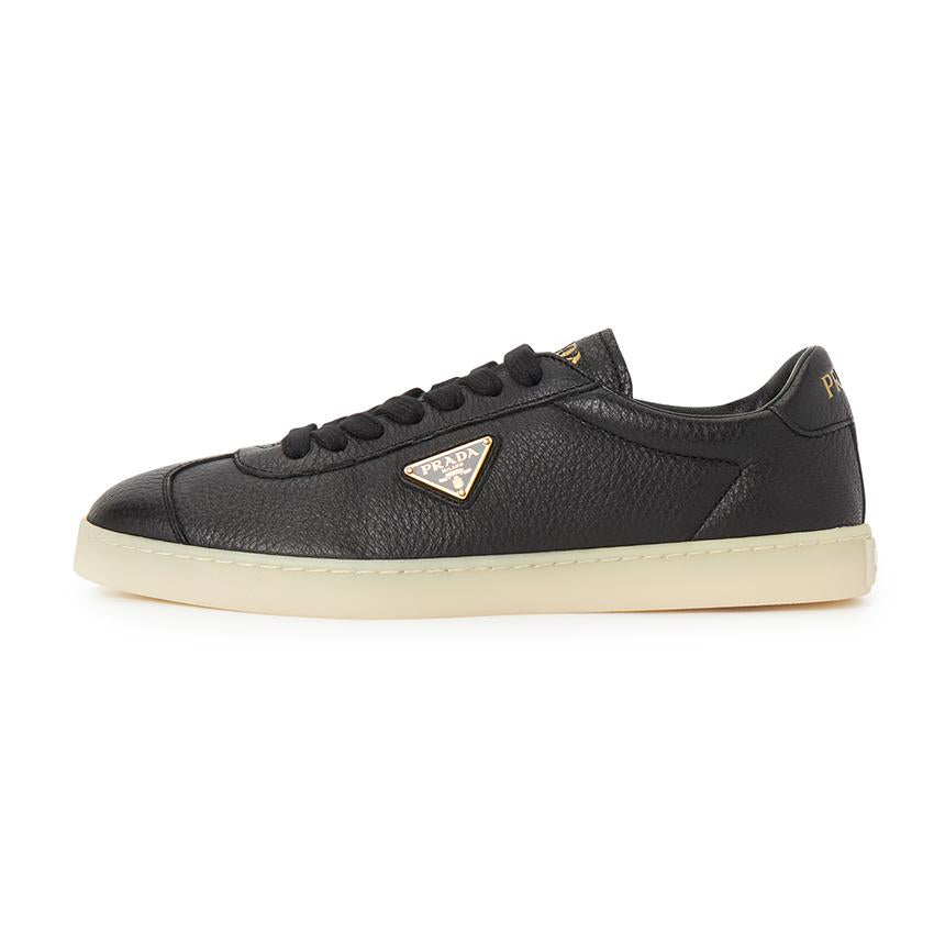 PRADA Men’s Leather Low-Top Sneakers White