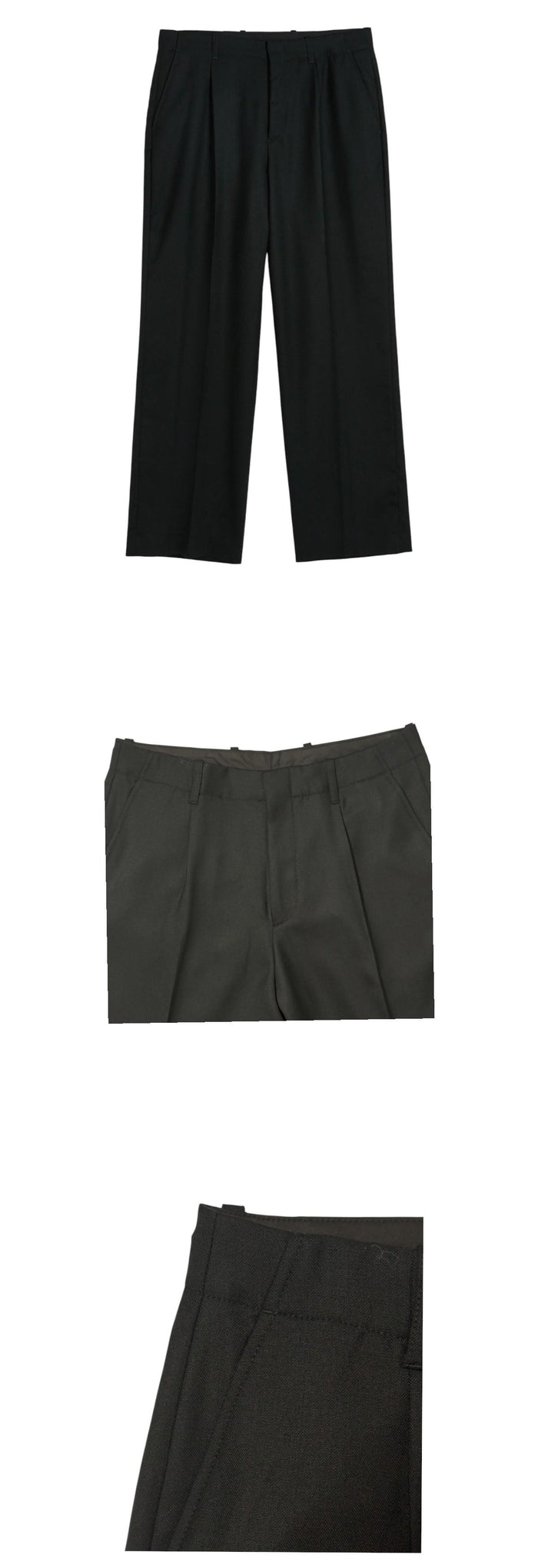 OUR LEGACY Panama Wool Borrowed Chino Pants Black