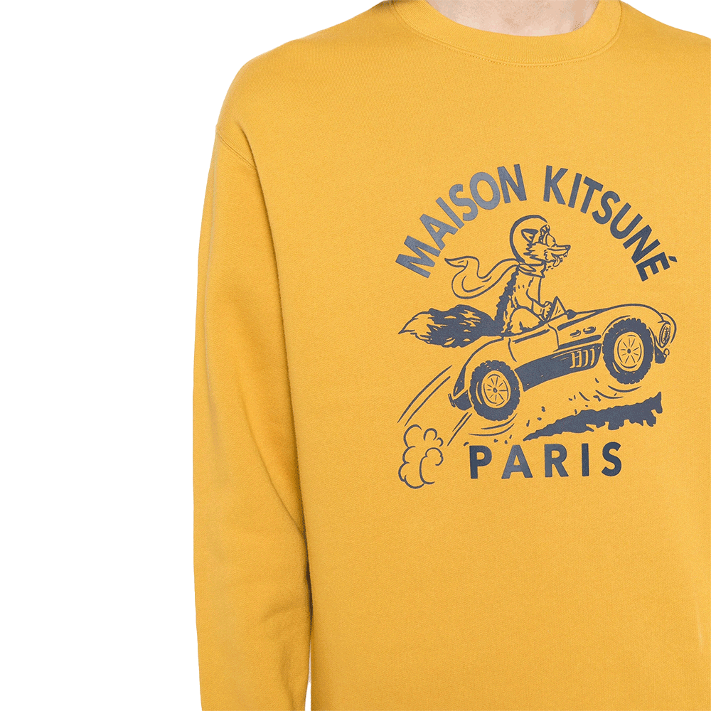 Maison Kitsune Racing Fox Logo Oversized Sweatshirt for Men MM00306 KM0307 P891