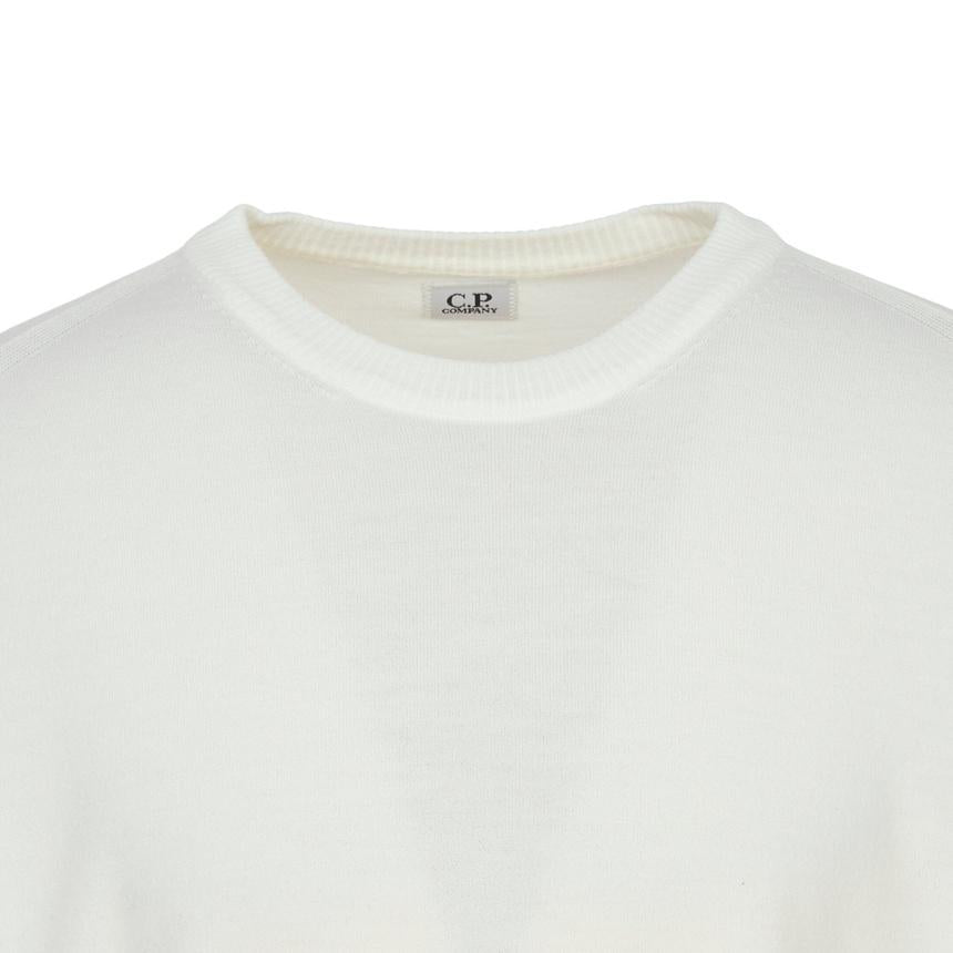 CP Company Men’s Crewneck Knit Sweater White