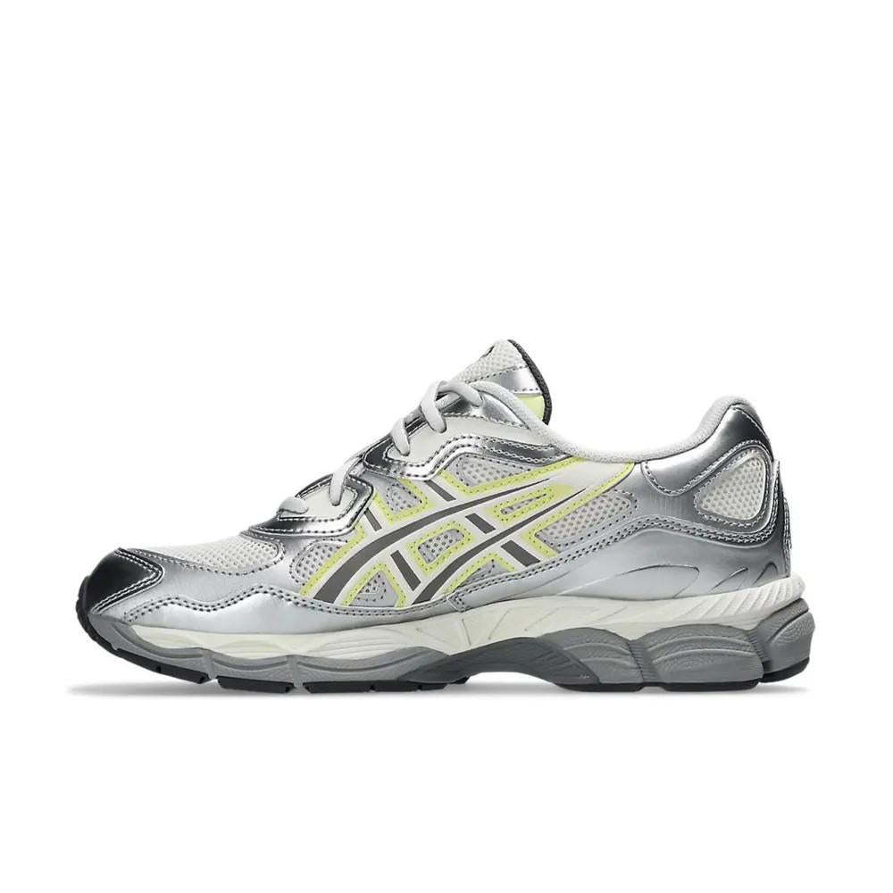 Asics x emmi GEL-NYC White Hurdle Silver Yellow Low-Top Sneakers