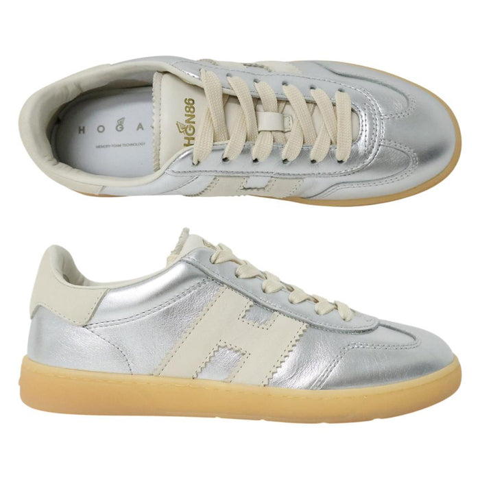 HOGAN Cool Low-Top Sneakers Women’s Leather Beige Sneakers