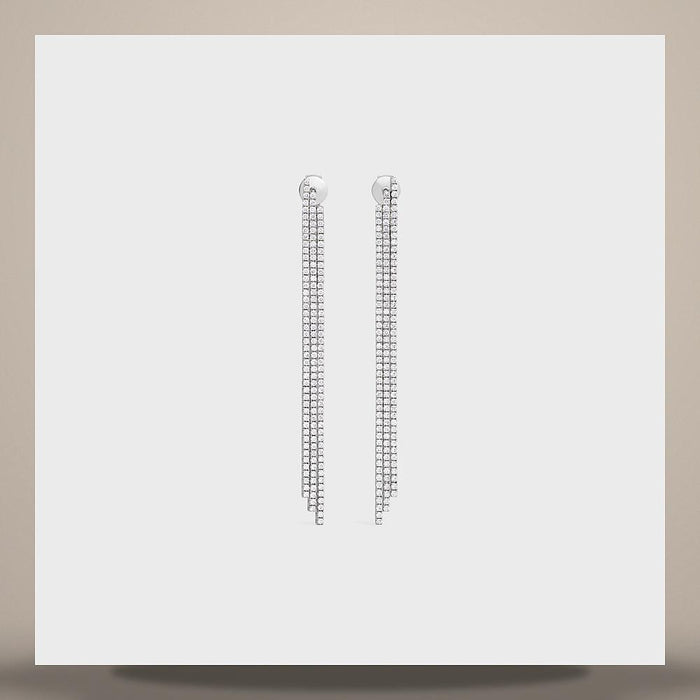 CELINE Triomphe Maillon Stud Earrings Yellow Gold 46X726GLY 37AU