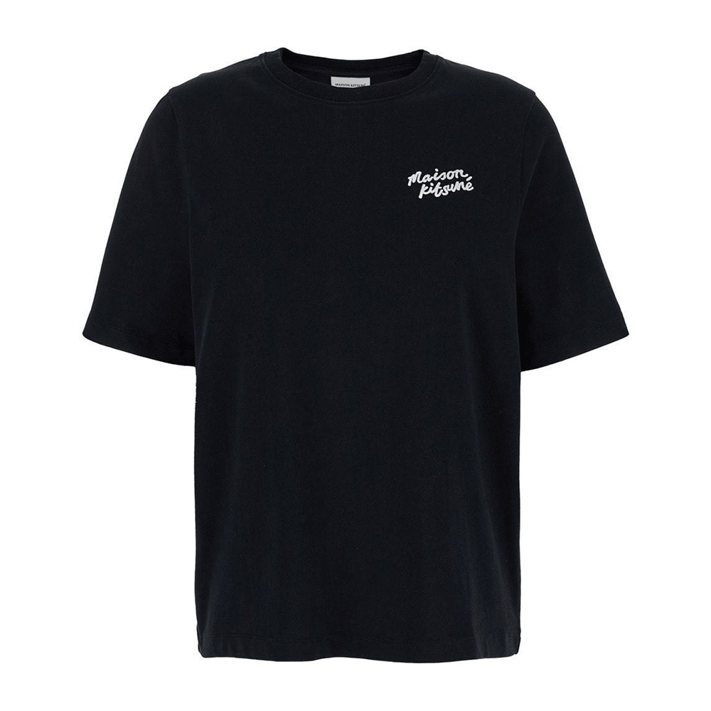Maison Kitsune Handwriting Logo Women’s Short Sleeve T-Shirt MW00126 KJ0119 O197