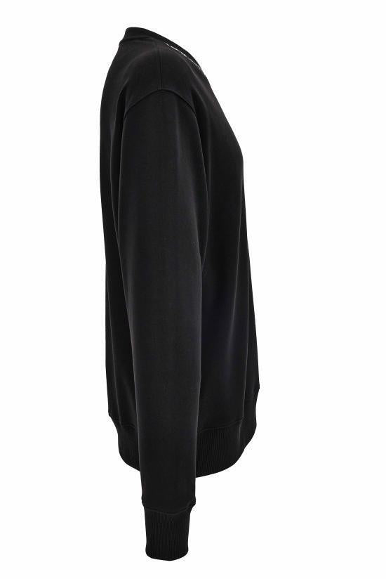 Versace Black Logo Hooded Sweatshirt for Women 79GAIP06CF06P899
