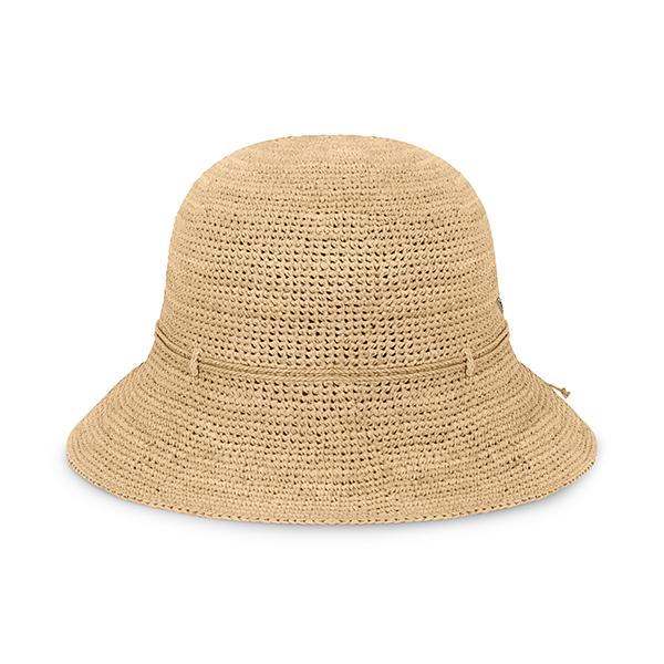 HELEN KAMINSKI Natural Raffia Provence 8 Cloche Bucket Hat Women HAT50332 NT