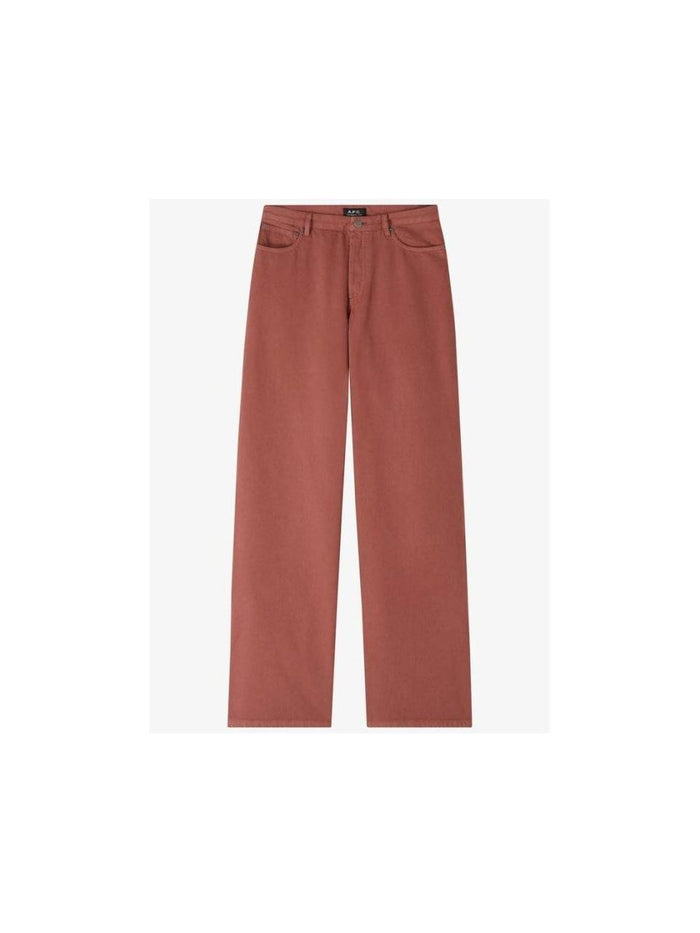 A.P.C. ELISABETH High-Rise Straight Leg Denim Jeans Navy