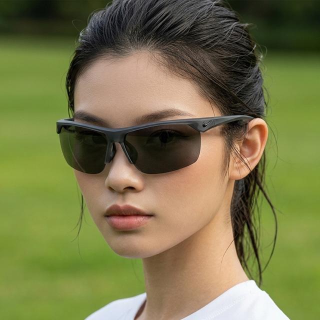 Nike Trainer N Sports Sunglasses Unisex Gray Polycarbonate