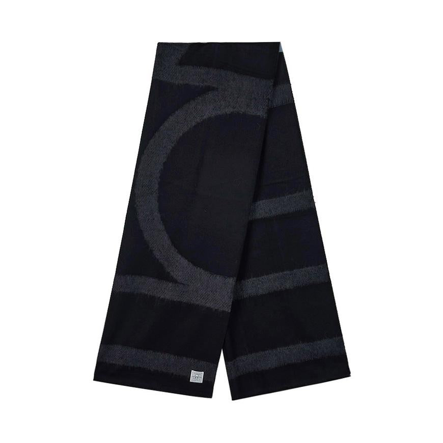 Toteme Unisex Monogram Twill Scarf 254WSC0115FB0510 001