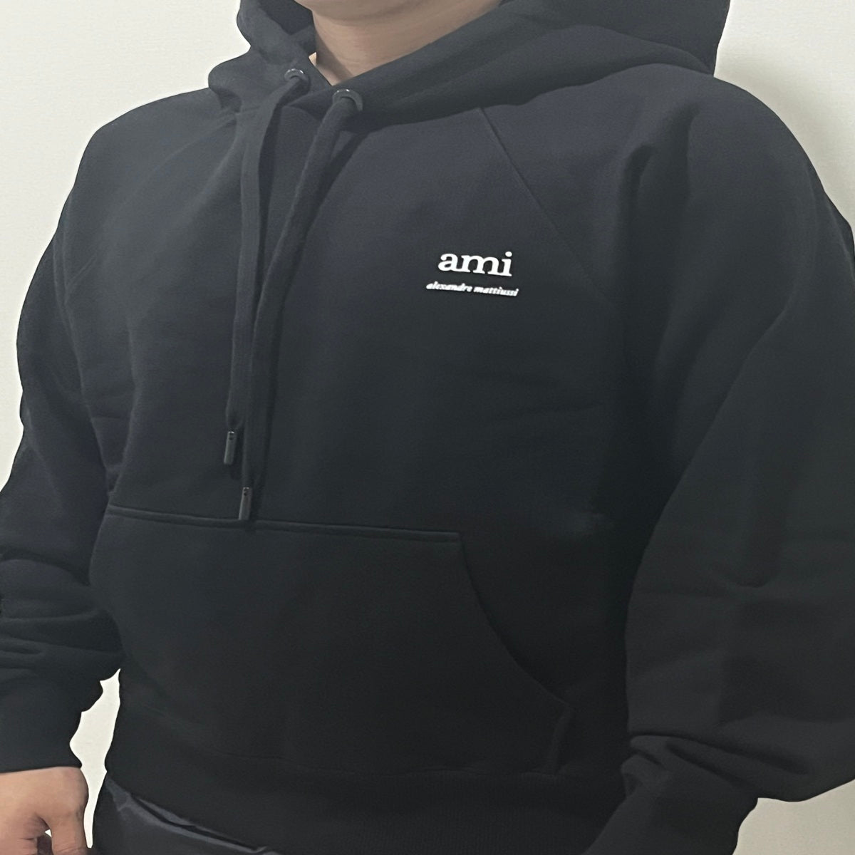 AMI Unisex Cotton Logo Hoodie USW224 747 001