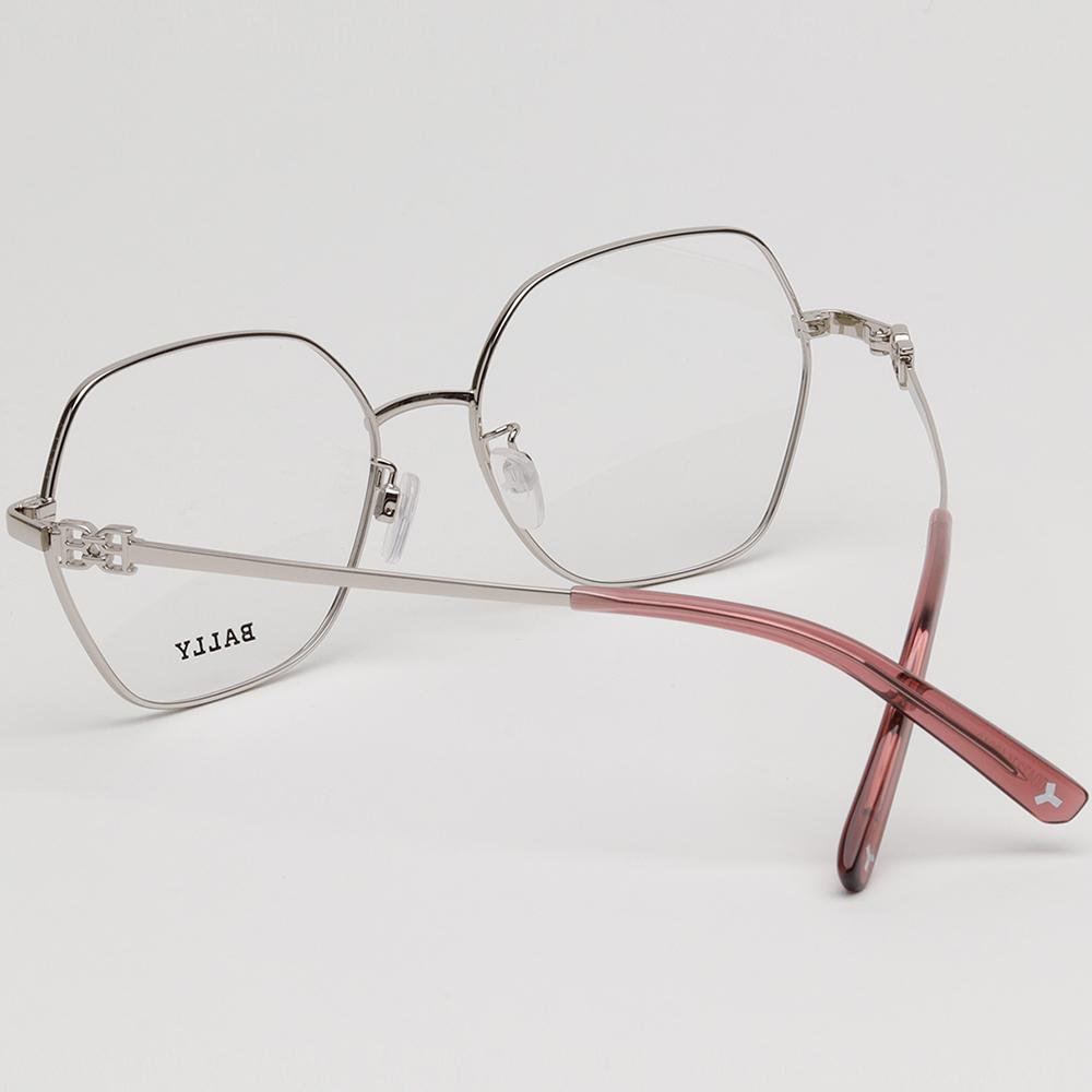 BALLY Unisex Metal Silver Frame Eyeglasses Daily Style BY5066H 016