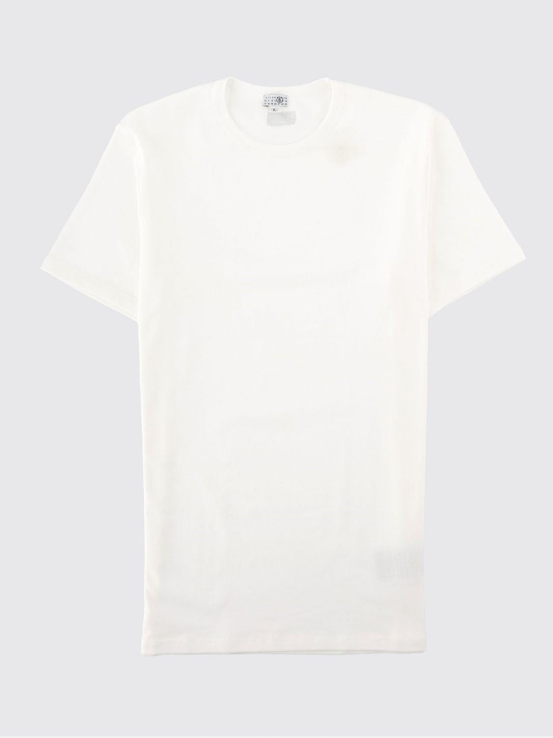 Maison Margiela Short Sleeve Cotton T-Shirt White Men