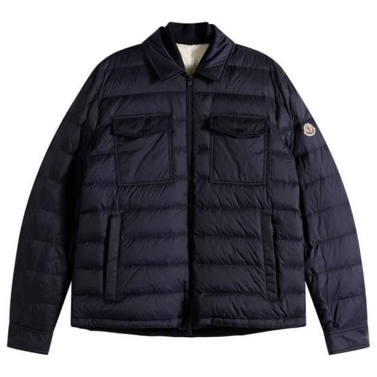 Moncler Navy Short Down Puffer Jacket for Women