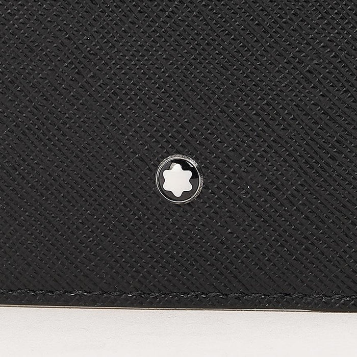 Montblanc Sartorial Black Leather Passport Wallet for Men