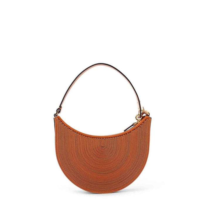 VALENTINO V Logo Mini Hobo Bag Shoulder Bag Cream Leather