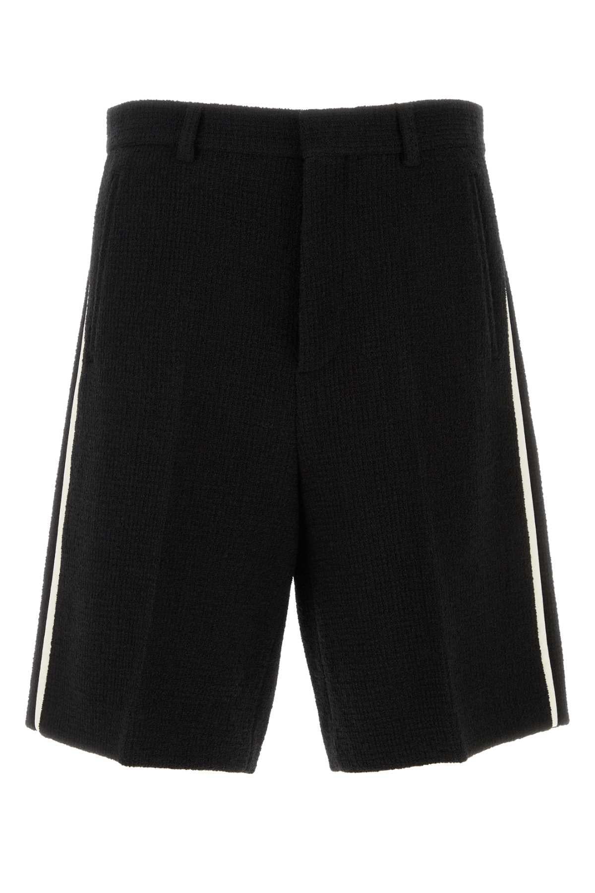 GUCCI Black Cotton Drawstring Shorts