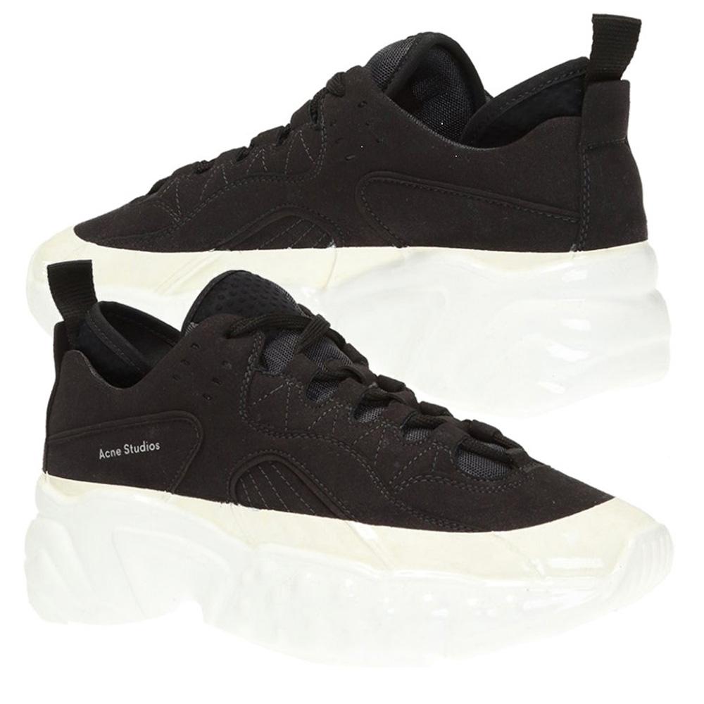 Acne Studios Black White Rockaway Low Top Sneakers