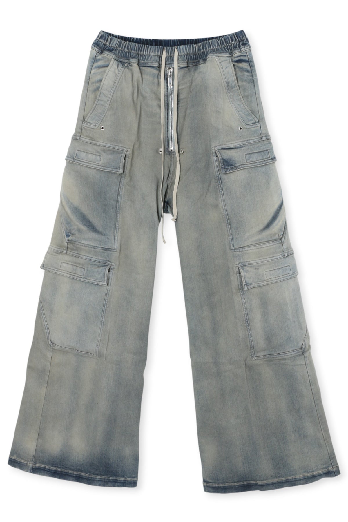 Rick Owens DRKSHDW Double Cargo Jumbo Belas Sky Stretch Denim P DU02D2398 SKY 46