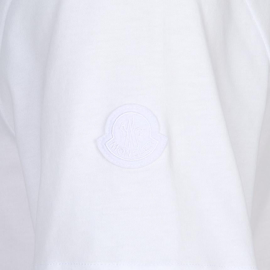 Moncler Men’s Short Sleeve T-Shirt White Cotton