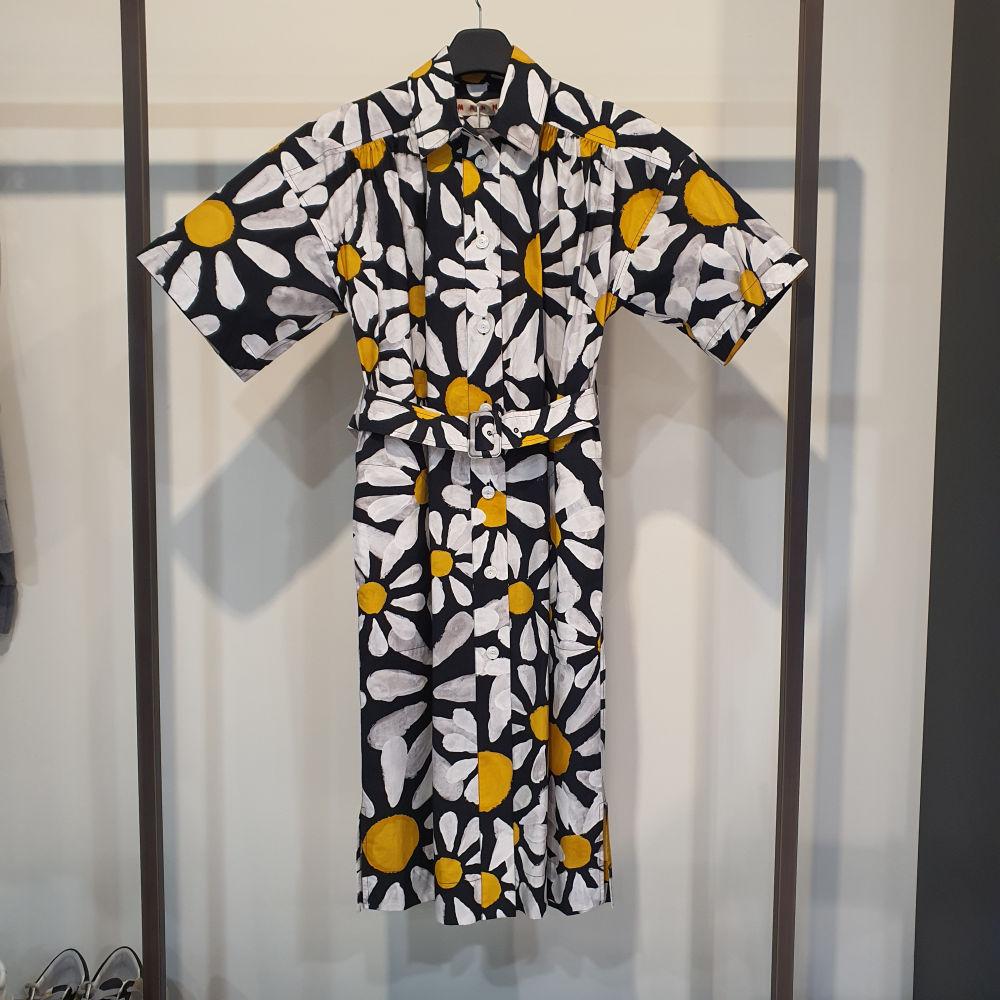 Marni Daisy Print Midi Dress for Women ABMA0806C0UTC151