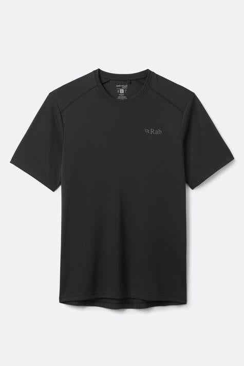 RAB Short Sleeve T-Shirt Men’s White Cotton QCC24BLK BLACK DOM