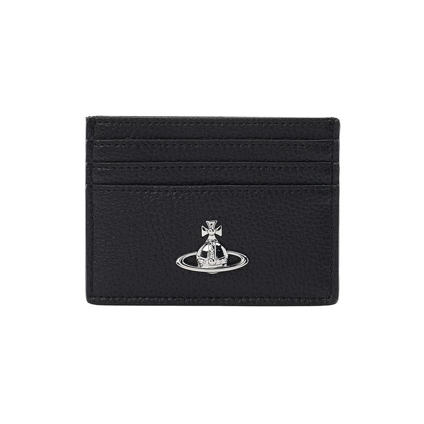 Vivienne Westwood Women’s Grain Leather Flat Card Holder Black