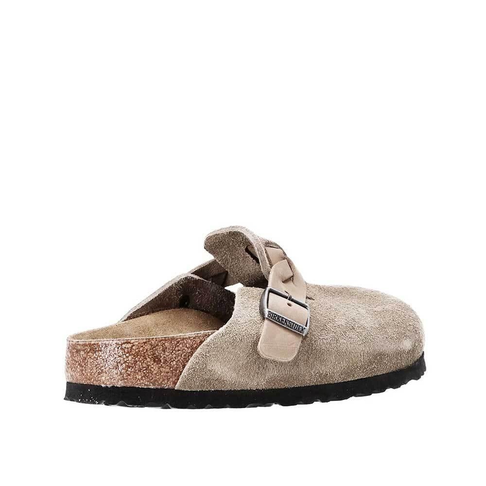 Birkenstock Boston Braided Leather Clog Slippers Men 1026667