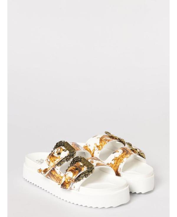 Versace Baroque Buckle Arizona Sandals 80VA3SM1 ZS366 G03