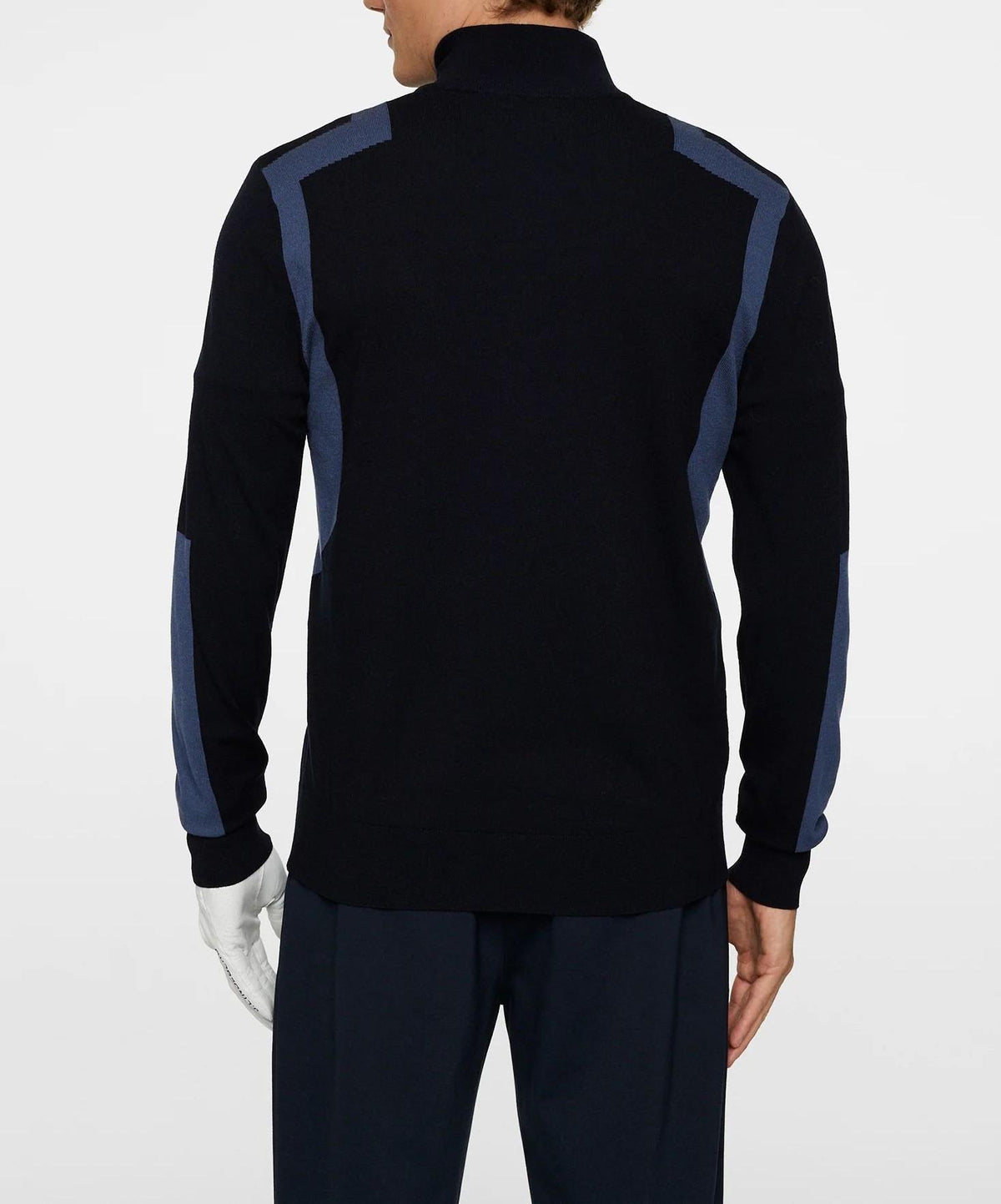 J LINDEBERG Men’s Golf Knit Zip-Up Sweater Navy