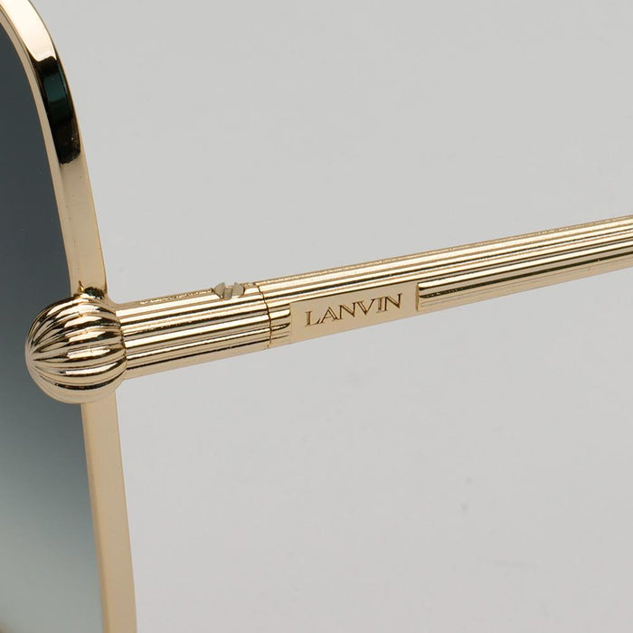 Lanvin Gold Metal Oversized Square Sunglasses LNV121SLB 714